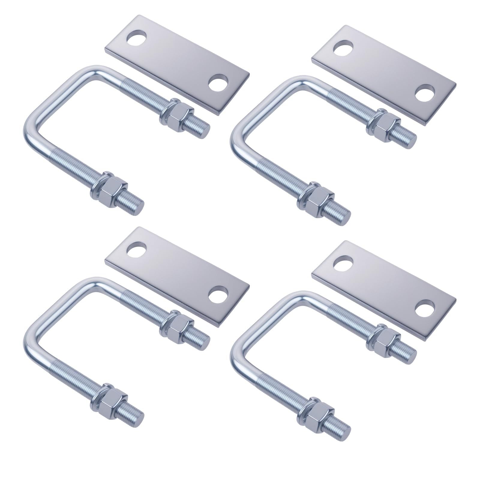Leaf Spring Clamp Kit Fits Leaf Springs Up, Locks Leaf Springs Together For Stabilizing,Provides Better Control of Axle Torque Pack  4pcs