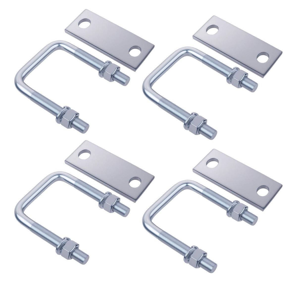 Leaf Spring Clamp Kit Fits Leaf Springs Up, Locks Leaf Springs Together For Stabilizing,Provides Better Control of Axle Torque Pack  4pcs