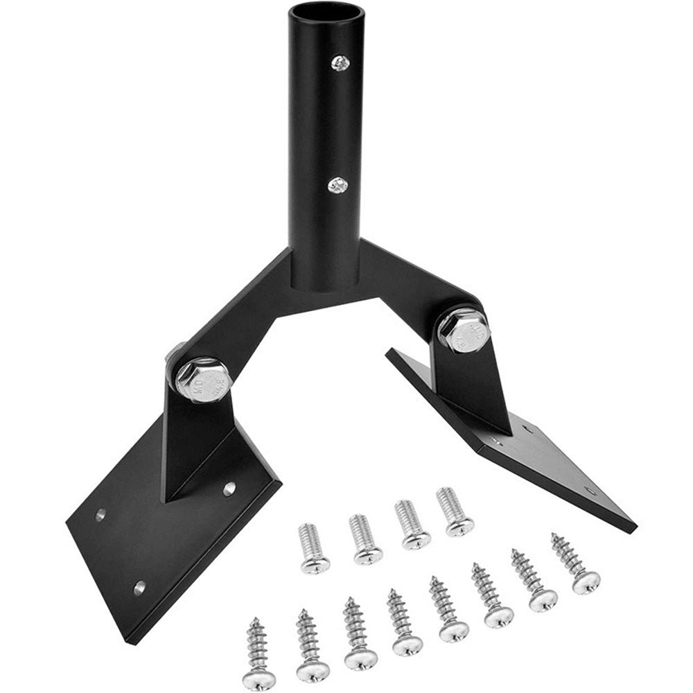 Garden Weathervane Steel Roof Mount with Hardware,Adjustable Weather Vanes Mount for Roofs, Weathervane Iron Roof Mount with Hardware