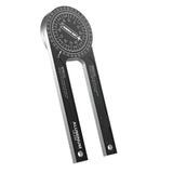 Aluminum Miter Saw Protractor | 7.3-Inch Rust Proof Angle Finder Featuring Precision Laser Engraved Scales