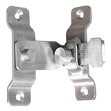2 pack Flip Door Latch, 90 Degree Heavy Duty Stainless Steel Bar Gate Latches Safety Door Lock, Sliding Door Lock, Brushed Finish