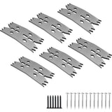 6 PCS Slab Clamping Dogs for Woodworking Tools, Pinch Dogs Router Sled for Flattening Slabs,Bench Dog Hold Down Clamps for CNC and Panel Processing（Not Applicable to T-tracks and T-bolts）