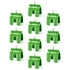 OwnMy 10PCS Drywall Outlet Markers for Drywall Installation No Measuring Needed Drywall Marking Tools for Electrical Outlets, Drywall Outlet Box Marking Locators Drywall Wire Protection Tools, Green