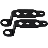 4 pcs Motorcycle Mirror Mounting Bracket Motorcycle Fog Driving Light Support Relocation Holder (Black)