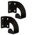 2PCS Chainsaw Hanger, Heavy Duty Chainsaw Wall Mount Holder, Organizer Mounted Chainsaw Rack, Chain Saw Hanger for Garden, Garage, Workshop, Black