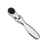 1/4 Inch Mini Ratchet Wrench Screwdriver Chrome Vanadium Steel Reversible 72 Teeth 2 In 1 Socket Batch Head Quick Wrench with Square Head, Socket