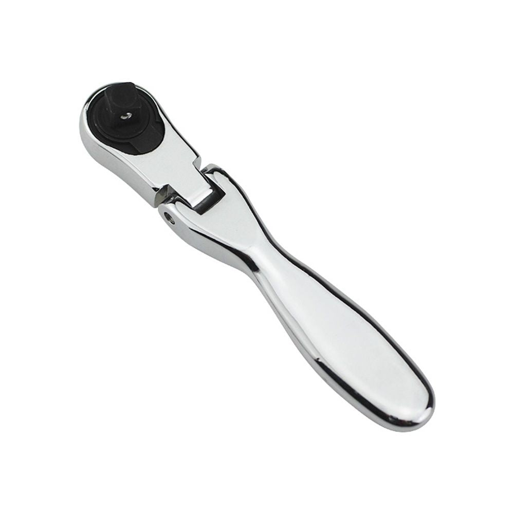 1/4 Inch Mini Ratchet Wrench Screwdriver Chrome Vanadium Steel Reversible 72 Teeth 2 In 1 Socket Batch Head Quick Wrench with Square Head, Socket