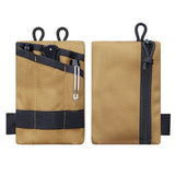 Pouch for Men,  Multitool Pocket Pouch Hold Your Flashlight/Pocket Knife, Pen, Notebook Key accessory kit（khaki）