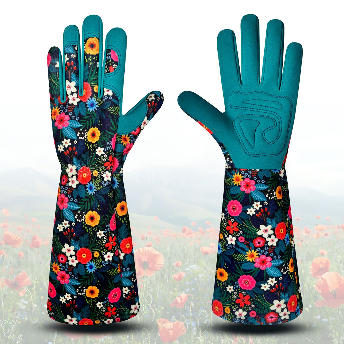 Gardening Gloves for Women, Breathable leather Garden Gloves with Grip, Thorn-Proof Puncture-Resistant Work Gloves（green）