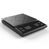Digital Multifunction Weighing Scale with 3kg/0.5g High Precision - Pour Over Drip - Espresso Scale with Bright LED Display (Batteries Included)-Black