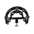 Tambourine Half Moon Mounted Double Row Bells with Mounting Eye Bolt Tambourine for Drum Set for Kids, Adults, Party