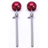 2 Pieces Bass Drum Pedal Beater Aluminum Alloy Hammer Head Percussion Instrument Accessory Part Red