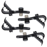 Drum Microphone Clip, 4PCS Shockproof Securing Mic Clips Drums Micro Phone Clamp Mount Holder Adjustable Compact Universal Lapel Mic Stand Rim Musical Instrument Supplies Fixing Set