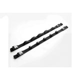 2 Pack Vehicle Fishing Rod Holder for Car, Fishing Pole Car Rack 5 Rods Capacity,  Horizontal Car Roof Fishing Pole Storage Carrier Belt for SUV, Truck and Van, black