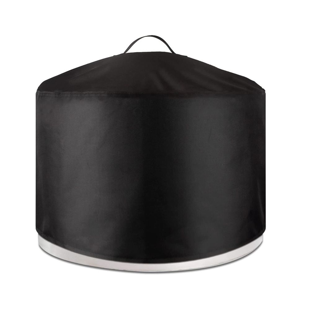 Fire Pit Cover for Solo Stove BonfireCover 46*38cm, Waterproof 600D Camping Stove Cover All Weather Resistant Black