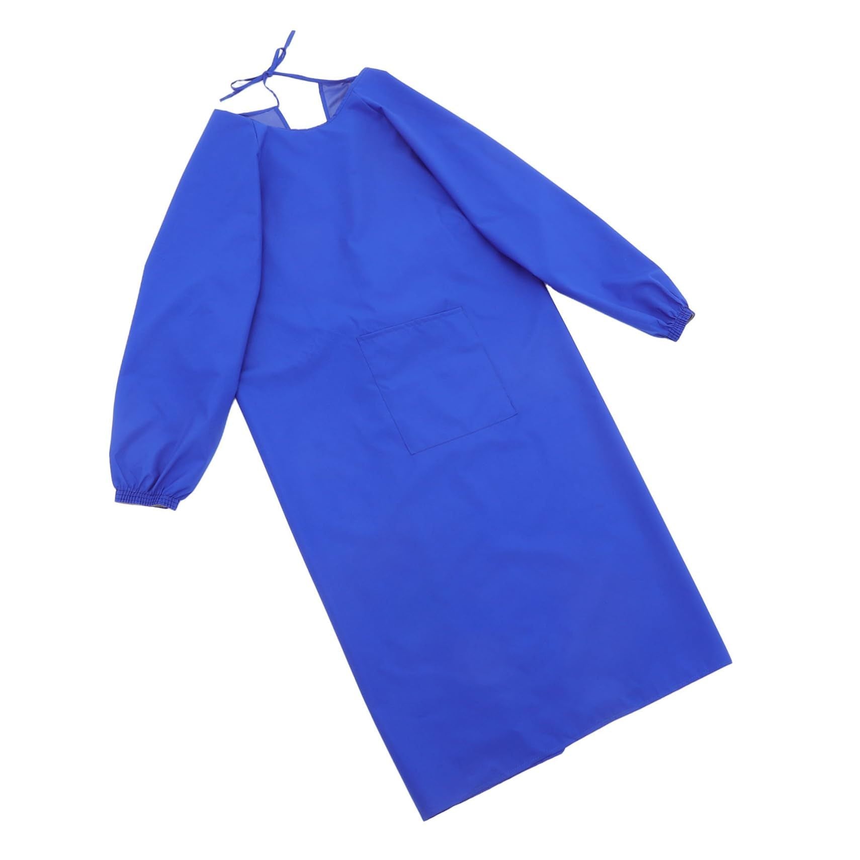 Adults Long Sleeve Cooking Kitchen Apron Waterproof Artist Drawing Apron Waterproof Aprons with Long Sleeves, blue