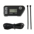 LCD Digital Hour Meter Gauge Vibration Activated,Waterproof Design,for All Vibrating Machine,Air Compressor,Generator,Lawn Mower,Motorcycle,Chainsaw (Black)
