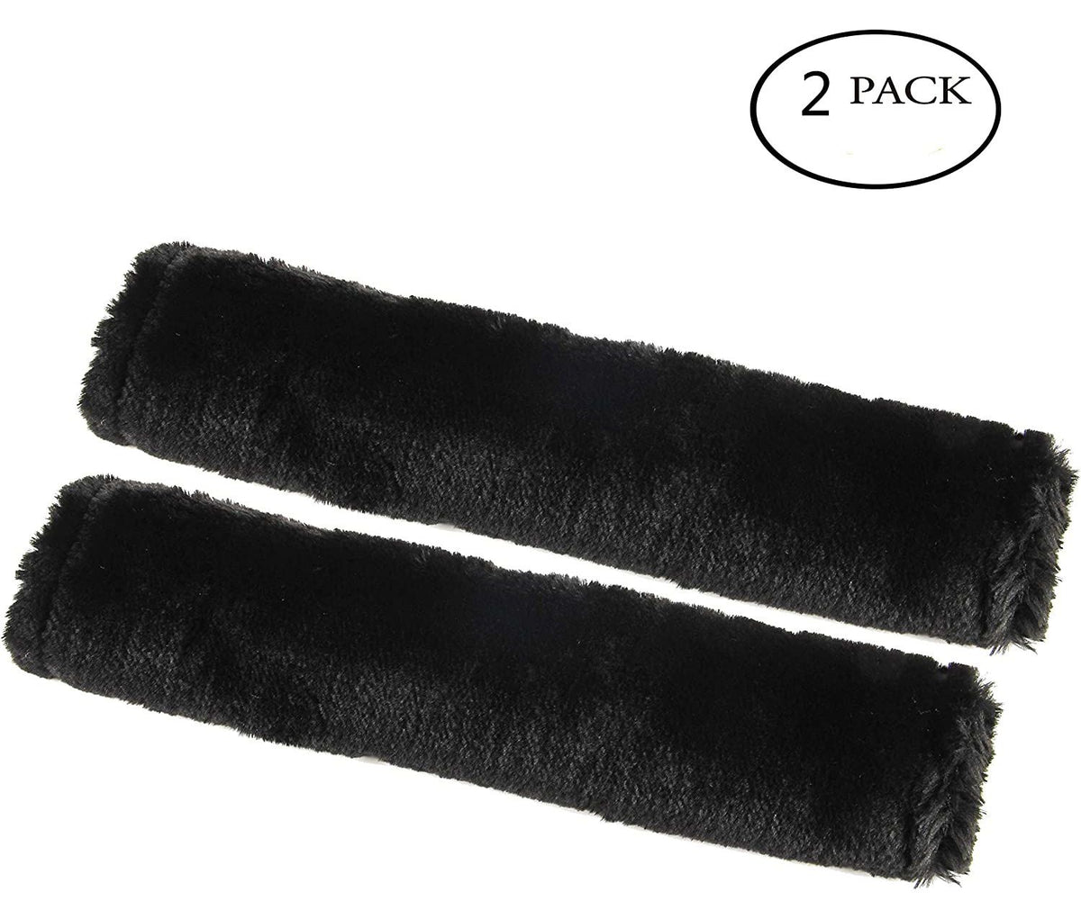 Belt Cover,  Ultra-Soft & Durability,Thick Seat Belt Pads, Universal Fit for Car, Truck, SUV 2Pack (black)
