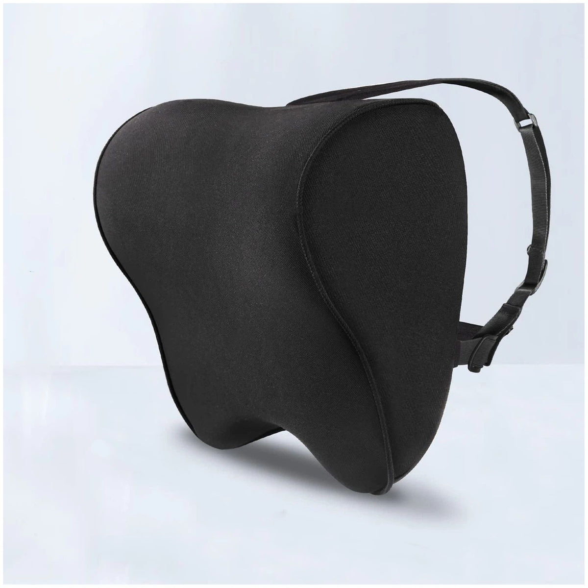 Car Seat Neck Pillow Memory Foam Headrest Cushion for Driver Head Cervical Support - Ergonomic with Washable Cover- Driving Neck Pain Relief (Black)
