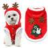 Pet Dog Christmas Clothes Costume, Dog Christmas OutfitDog Clothes for Small Medium  Warm and festive attire(L)
