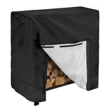 Long-Lasting Waterproof Firewood Rack Cover, Snowproof & Dustproof Protection, 210D Oxford Cloth, for Outdoor Wood Storage(122 * 61 * 107cm) (Log Rack not Included)
