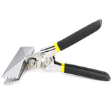 Hand Seamer Depth Markings Straight Jaw Sheet Metal Bender Tools for Bending and Flattening Sheet Metal with Double Dipped Cushion Handle（Straight style）