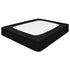 Box Spring Cover Queen Size, Alternates for Bed Skirt, Smooth and Elastic Woven Material Wrap Around 4 Sides of The Box Spring, Wrinkle & Fading Resistant, Washable, Dustproof, Black