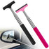 2 pack Car Rearview Mirror Wiper, Retractable Auto Glass Squeegee, Water Cleaner with Telescopic Long Rod, Portable Cleaning Tool for All Vehicles, Universal Automotive Accessories