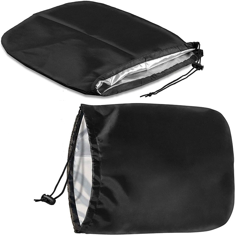 2-pairs Side View Mirror Covers | 420D Oxford Fabric | Side Mirror Winter Protection Cover for Snow and Ice | Universal Fit for Cars, SUVs, Trucks