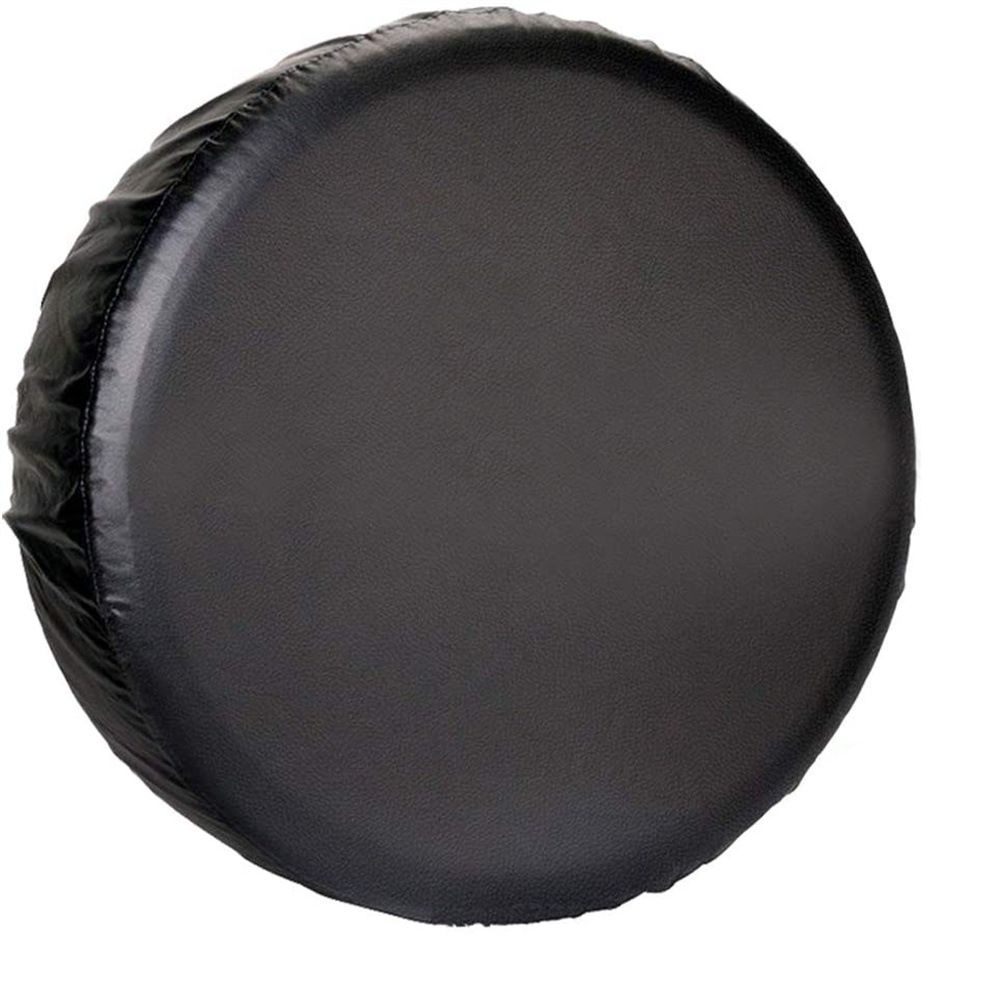 Universal Spare Tire Cover with Strap Waterproof for Jeep, Trailer, RV, Truck and All Car Wheel (Black , 27"-30" Dia.)