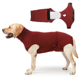 Full Body Dog Diaper with a Puppy Nappies Physiological Dog Surgery Recovery Suit for Male Female Dogs（L）