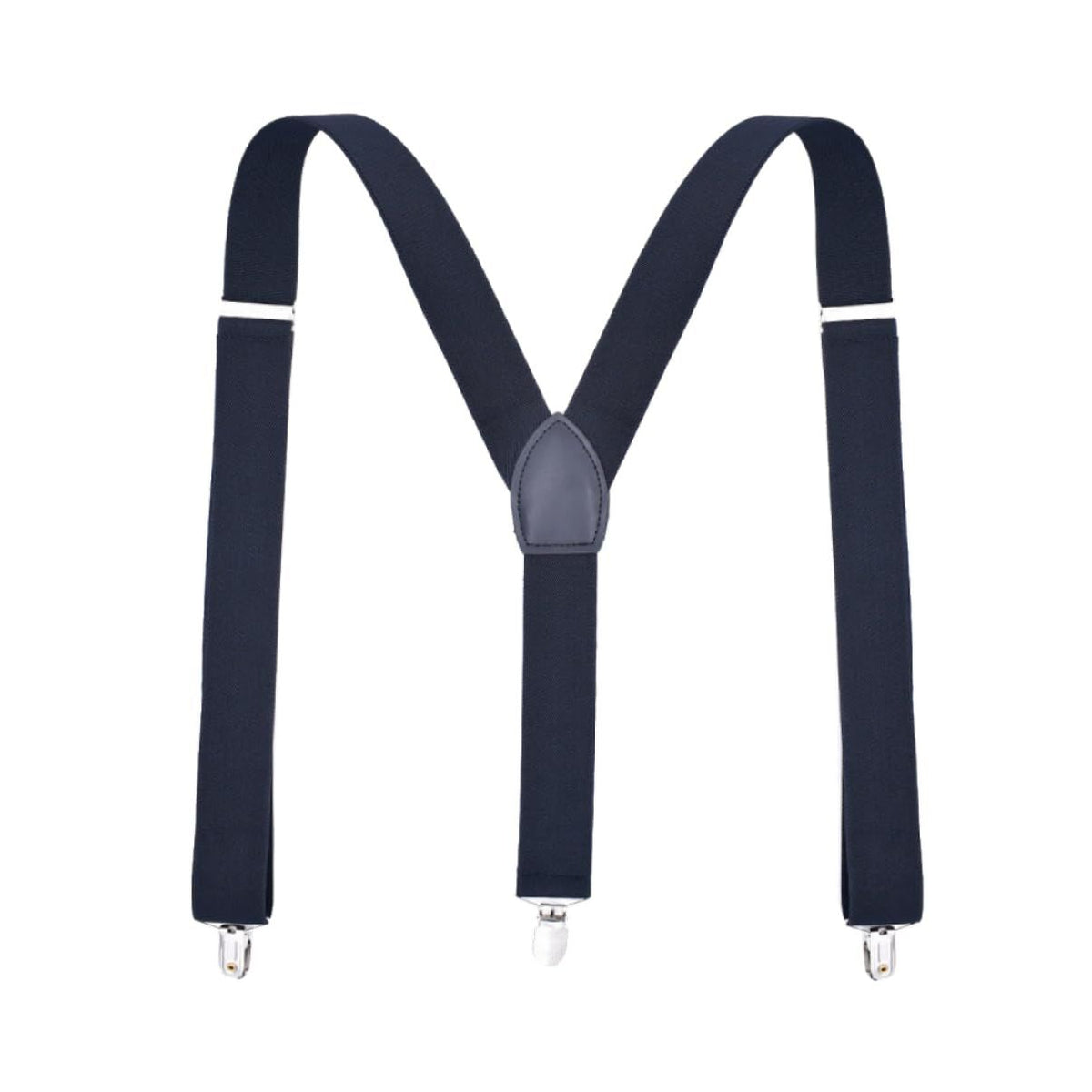 Men's Suspender - Adjustable Y-Back Clip-On Suspenders for Men with Heavy Duty Strong Clips (navy blue)