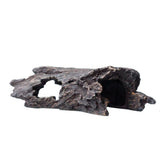 Reptile Hideout Tree Trunk Hollow Log Cork Bark for Lizard Bearded Dragon Snake Chameleon Hermit Crab Leopard Gecko Terrarium Habitat Decoration