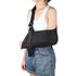 Arm shoulder sling, breathable sling with shoulder pad, used to support male and female rotator cuff injuries, left or right arm, elbow, clavicle fracture surgery (black, M)