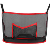 Car Net Pocket Handbag Holder, Driver Storage Netting Pouch for Purses and Bags, Safe Driving ( Red)