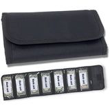 Money organizer for cash 6 slots money holder with blank card, Cash holder wallet organizer for Budgeting, Traveling, Saving, Receipts, Coupons and Tips (Black)