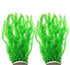 Pack of 2 Tall Plastic Aquarium Plants Large Fake Fish Tank Artificial Pond Aquarium Decor (Green Little Grass  30cm   )
