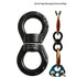 Swing Swivel 30KN Breaking Strength 360° Rotator Safety Rotational Device Hanging Accessory for Rock Climbing, Hanging Hammock, Web Tree Swing, Aerial Dance, Children&