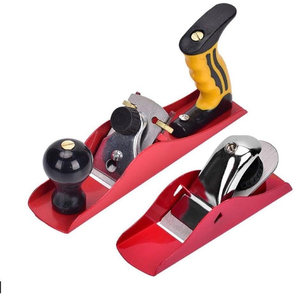2pcs Adjustable Hand Planer  Wood Planer for Woodworking, Smoothing Bench Plane Jointer Plane for DIY Door Installation
