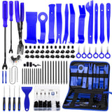 248Pcs Trim Removal Tool, Auto Push Pin Bumper Retainer Clip Set Fastener Terminal Remover Tool Adhesive Cable Clips Pry Kit Car Panel Radio Removal Auto Clip Pliers