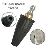 Pressure Washer Tips Turbo Nozzle 4000 PSI  360° Rotating Turbo Spray Tips For Power Washer with 1/4" Quick Connector,