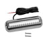 42LED Waterproof 316 Stainless Steel Trim Ring Boat High-Intensity LED Underwater Light Clear Lens Pontoon Marine/Boat Transom (Blue)