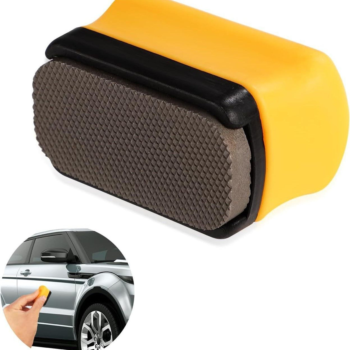 File, Paint File Tool for Quick Removal of Paint Imperfections, Two Sided Mini-File Blade for Repairing Paint Retention, Stains on Cars, Drawing Boards (Yellow)
