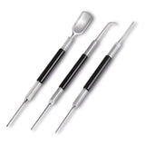 Latte Art Set (3 Tools) for Latte Art, Cappuccino and Espresso,Espresso Latte Art Tools, Spoon & Lance, Spatula & Spike and Knob & Hook Decorating Pen Set 3 Pieces