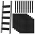 5 Pcs Bunk Bed Ladder Pads,with 10 Adjustable Hook & Loop Straps,Bunk Bed Ladder Cover,Ladder Step Pads Loft Bed, Suitable for Safe and Comfortable Climbing,10x10 Inch (Ladder Not Included)