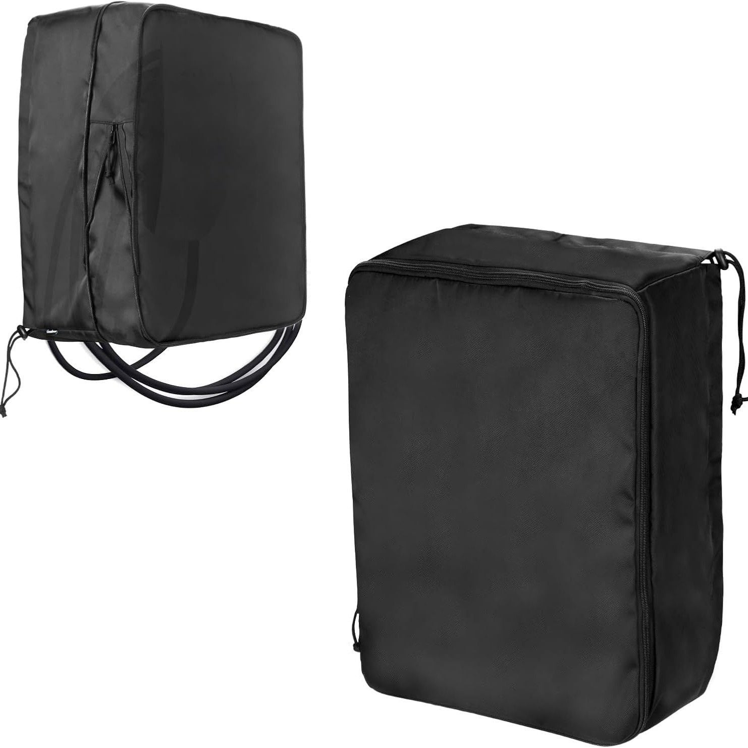 EV Charger Cover for Wall Connector Level 2, Charging Station Cover with Adjustable Zipper, Sun UV Snow Protections Bag for Most Electric Car(Black Large)