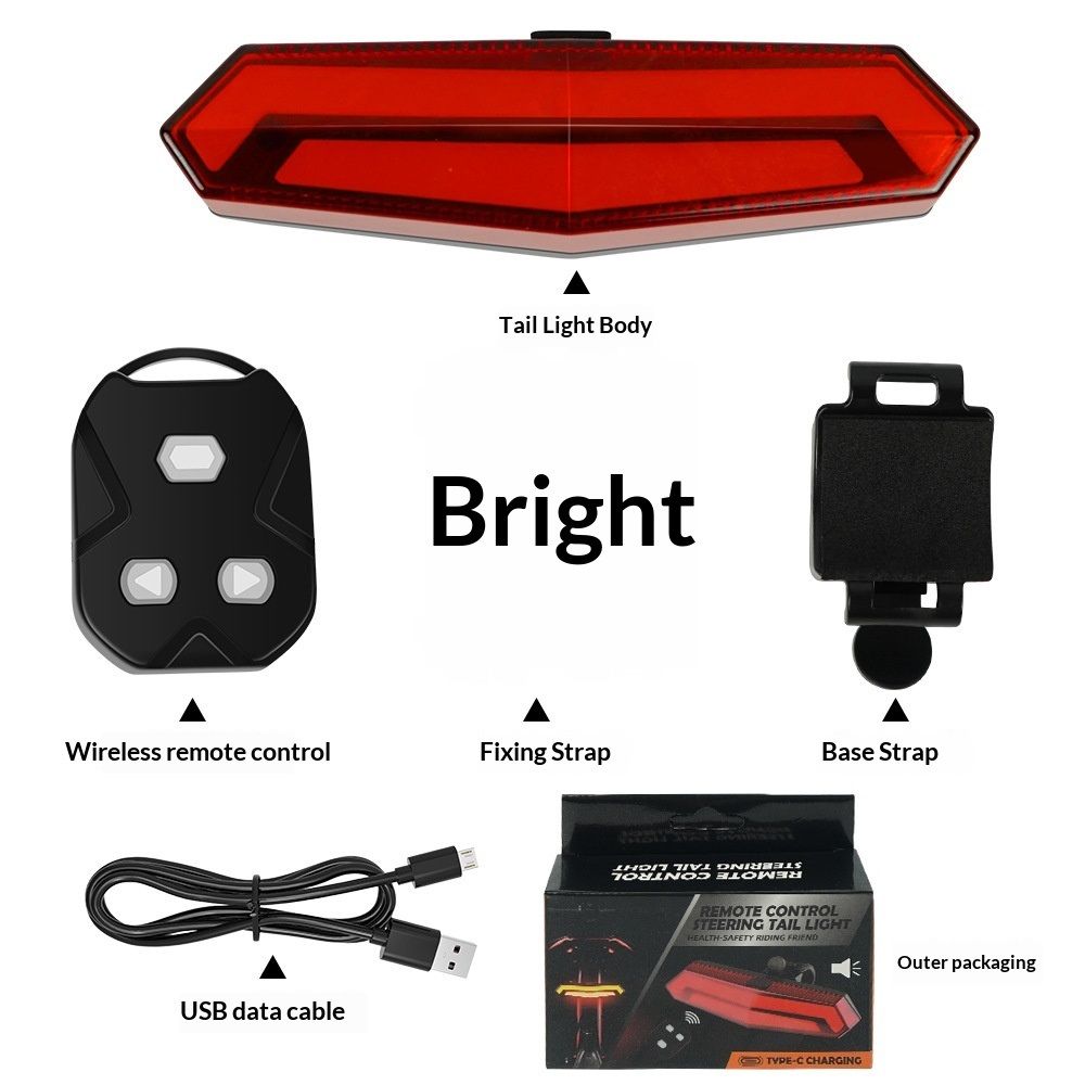 Rear Bike Light Powerful & Rechargeable - Waterproof, Multiple Modes, Quick Release Mounts, Bicycle Lights
