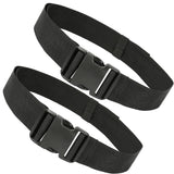 2 Pack Tool Work Belt, Worker Men Belt, Adjustable Electrician Belt,   Multi functional waist bag and waist hanging bag Black(Only includes belt)