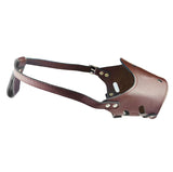 New Leather Pet Muzzle for Dogs Soft Breathable Dog Muzzles Prevent for Biting Barking Chewing (brown) L