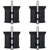 Outdoor tent fixed sandbag sandbag, sunshade base fixed sandbag, 4 pieces of outdoor sunshade legs with pavilion counterweight (no sand)
